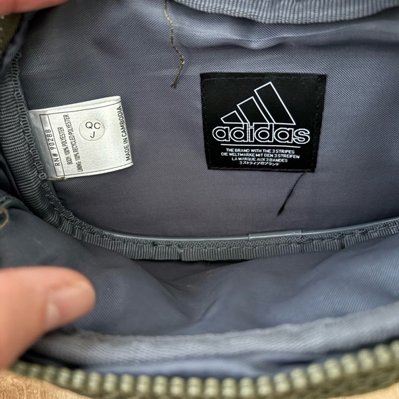 Adidas Green Mesh Waist Bag - Picture 3 of 7